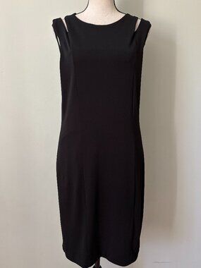 rag & bone Black Cutout Shoulder Shift Dress Large Like New